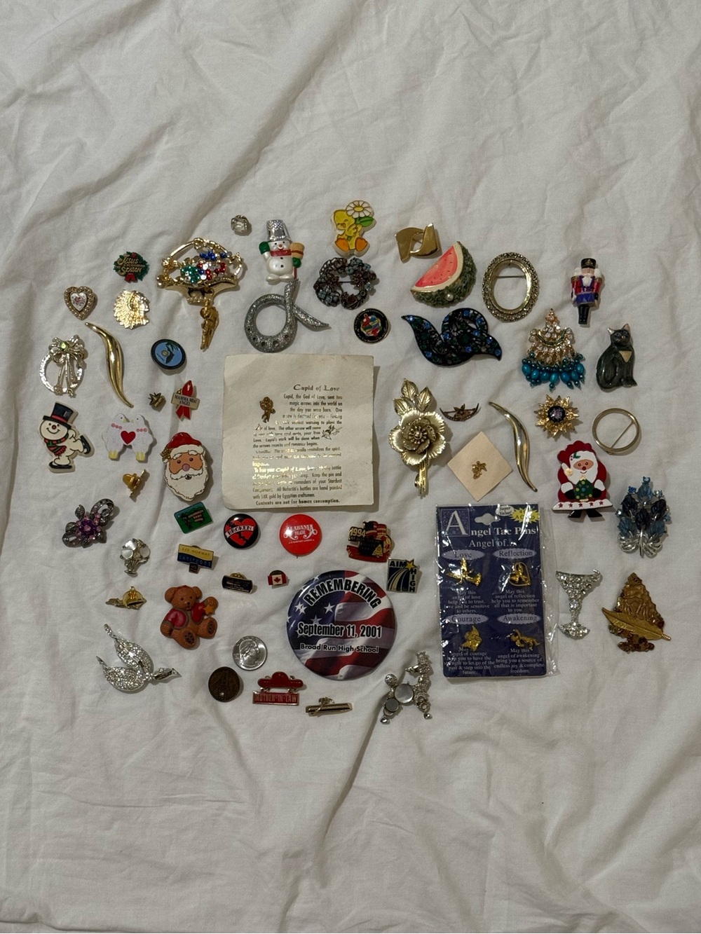 Assorted Women's Decorative Brooch Pin Lot